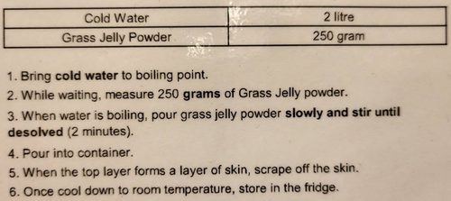 Grass Jelly powder